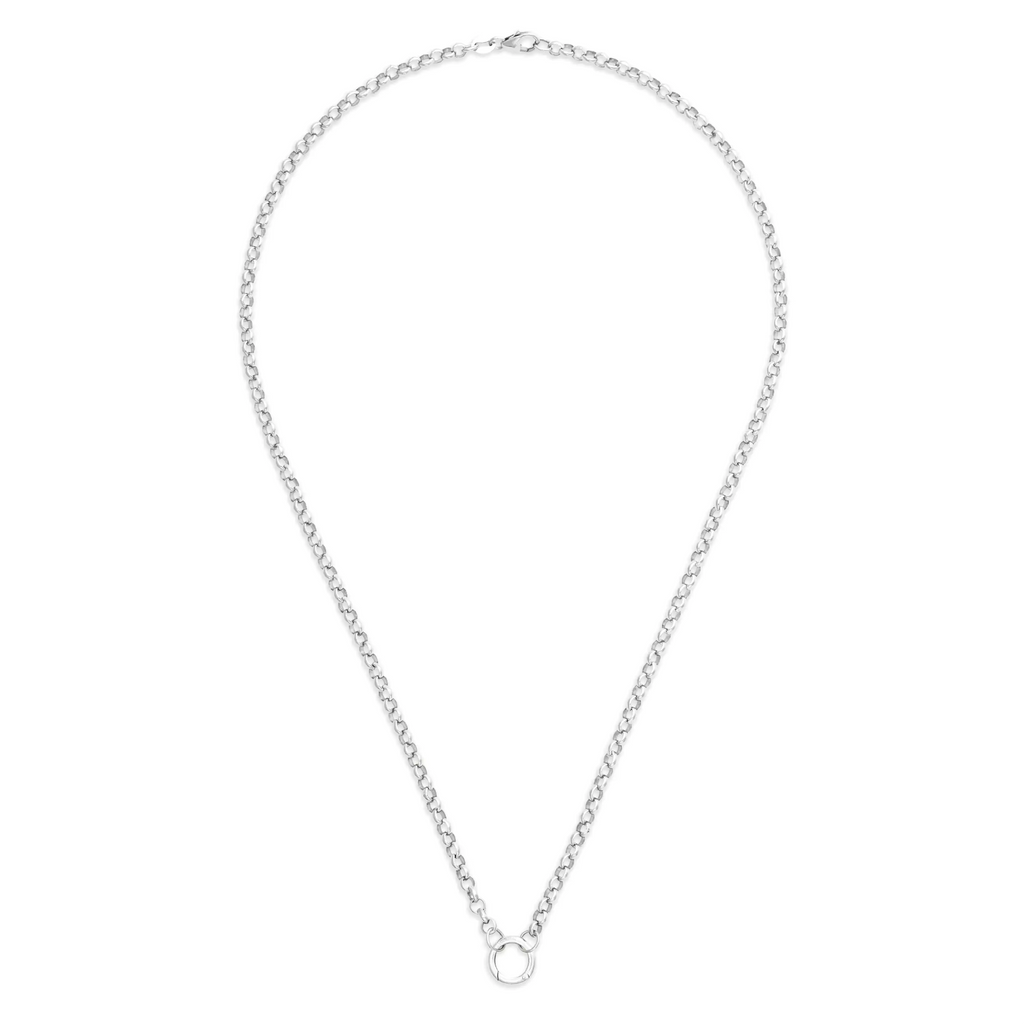 Belcher | Medium Belcher Open Chain with Annex Link | 18K White Gold view 2