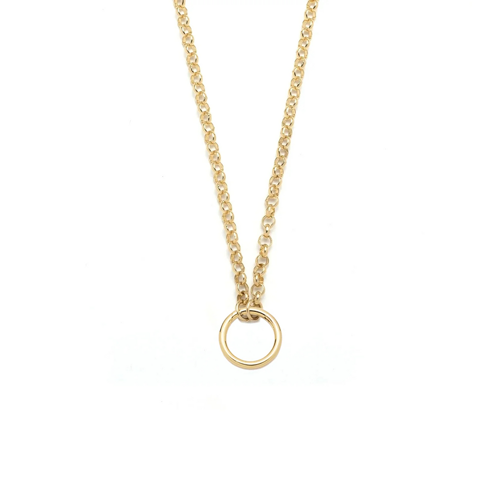 18K Yellow Gold Medium Belcher Open Chain : in Yellow Gold 18