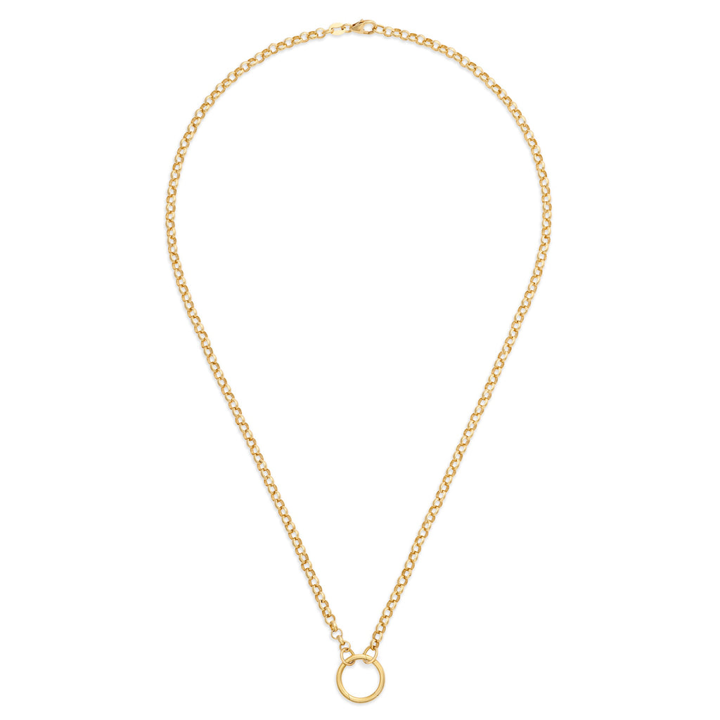 18K Yellow Gold Belcher | Medium Belcher Open Chain with Medium Annex Link | 18K Yellow Gold – FoundRae view 3