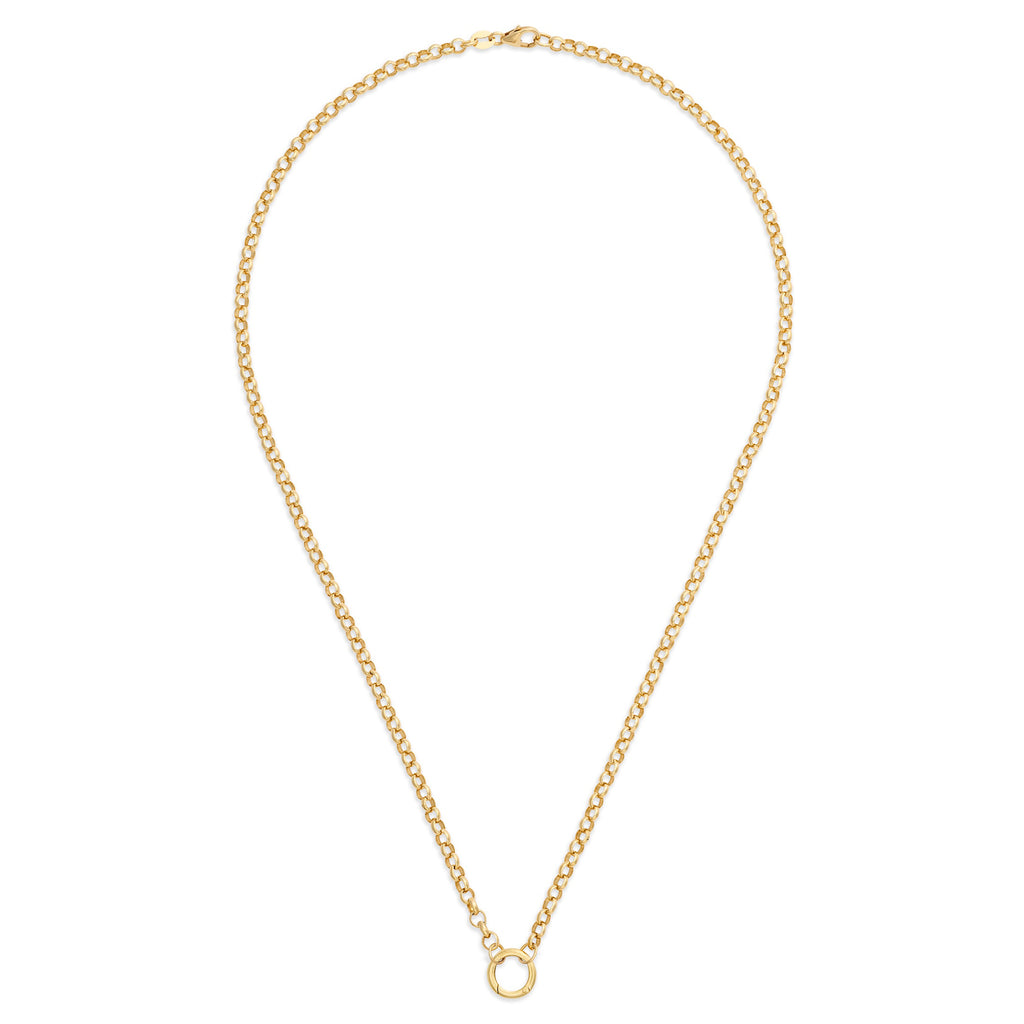 18K Yellow Gold Belcher | Medium Belcher Open Chain with Small Annex Link | 18K Yellow Gold – FoundRae view 3