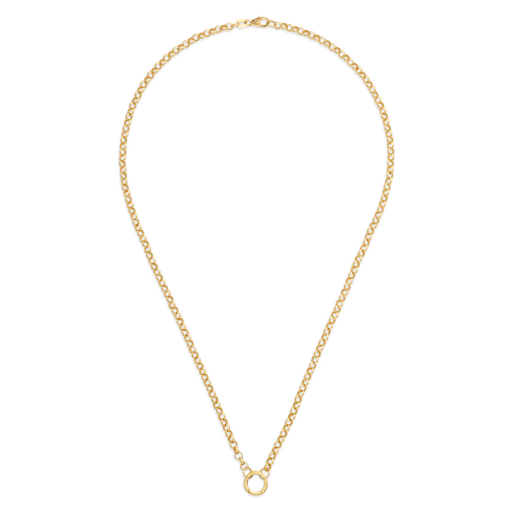 18K Yellow Gold Belcher | Medium Belcher Open Chain with Small Annex Link | 18K Yellow Gold – FoundRae view 3