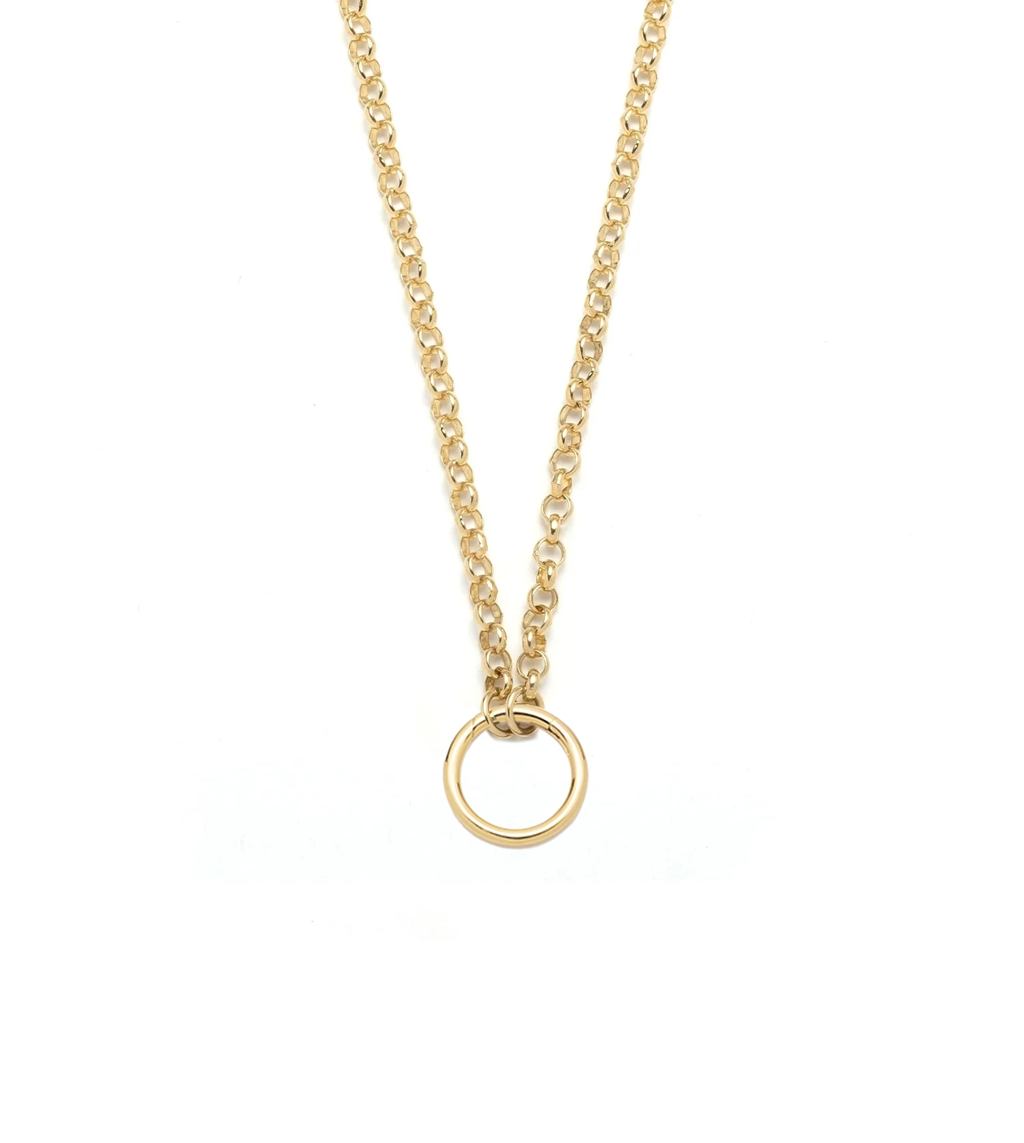 Medium Belcher Open Chain : in Yellow Gold 22