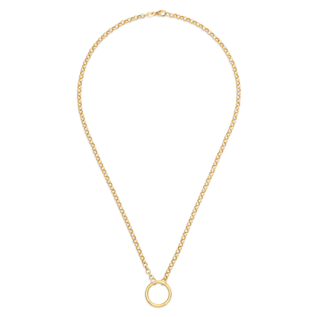 18K Yellow Gold Belcher | Medium Belcher Open Chain with Large Annex Link | 18K Yellow Gold – FoundRae view 3