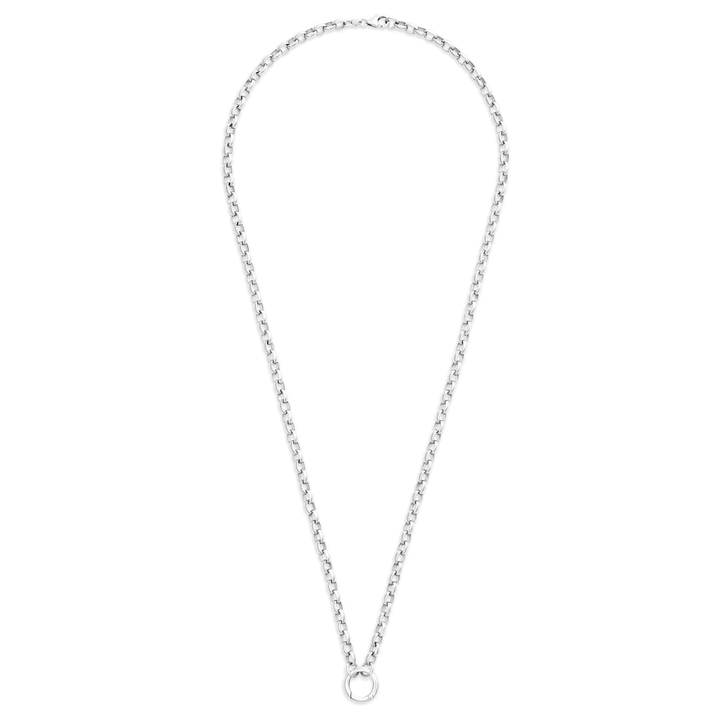 Belcher | Heavy Belcher Open Chain with Small Annex Link | 18K White Gold view 2