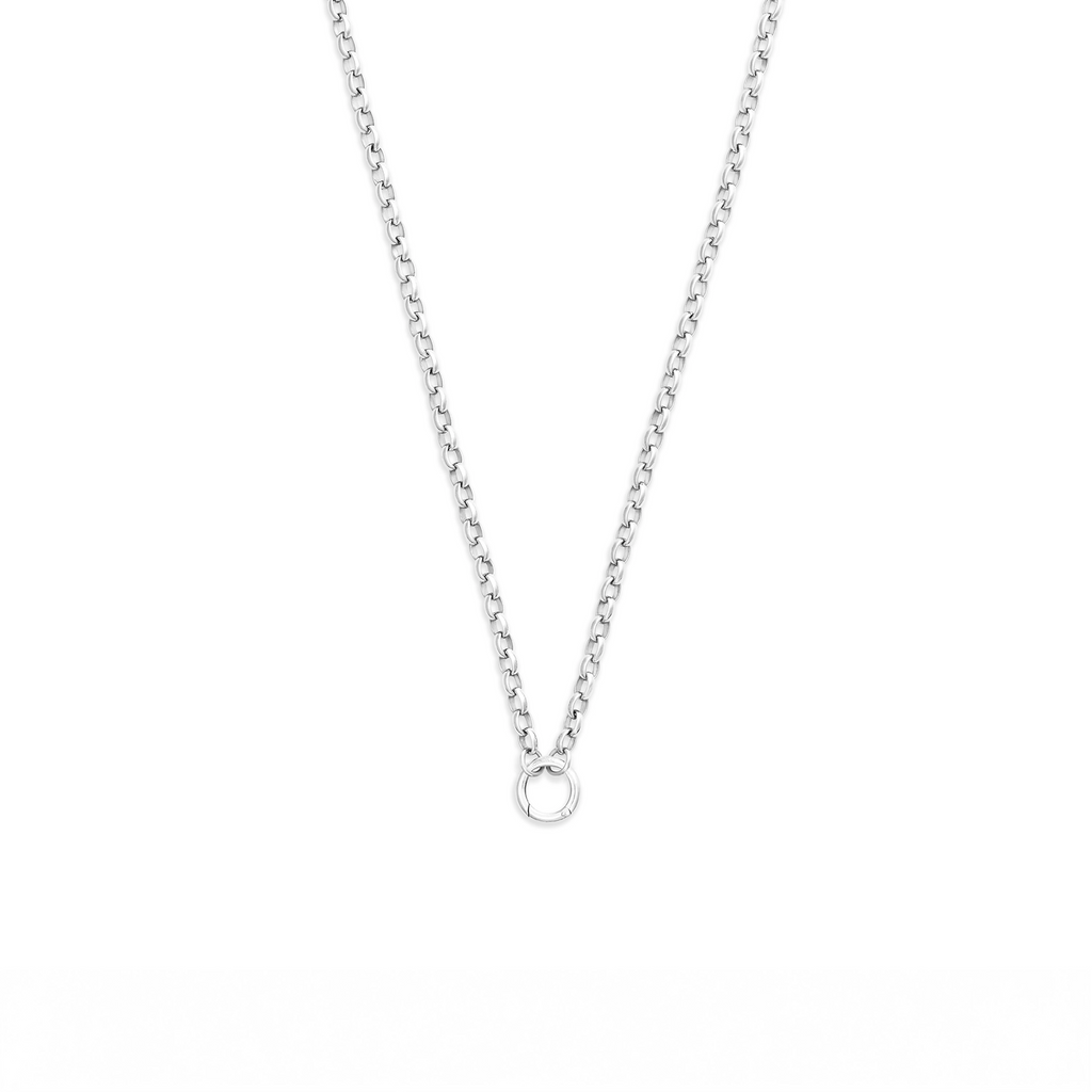 Belcher | Heavy Belcher Open Chain with Small Annex Link | 18K White Gold view 1