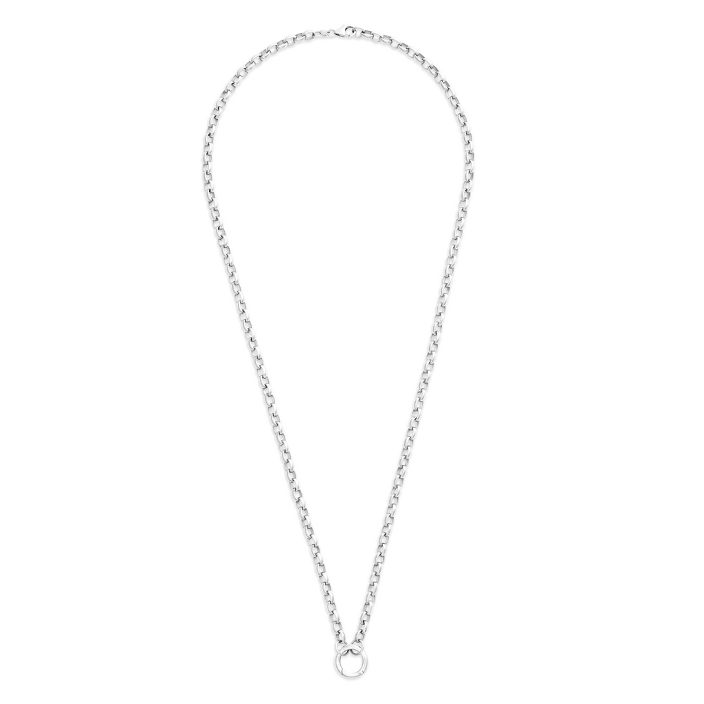 Belcher | Heavy Belcher Open Chain with Small Annex Link | 18K White Gold view 2