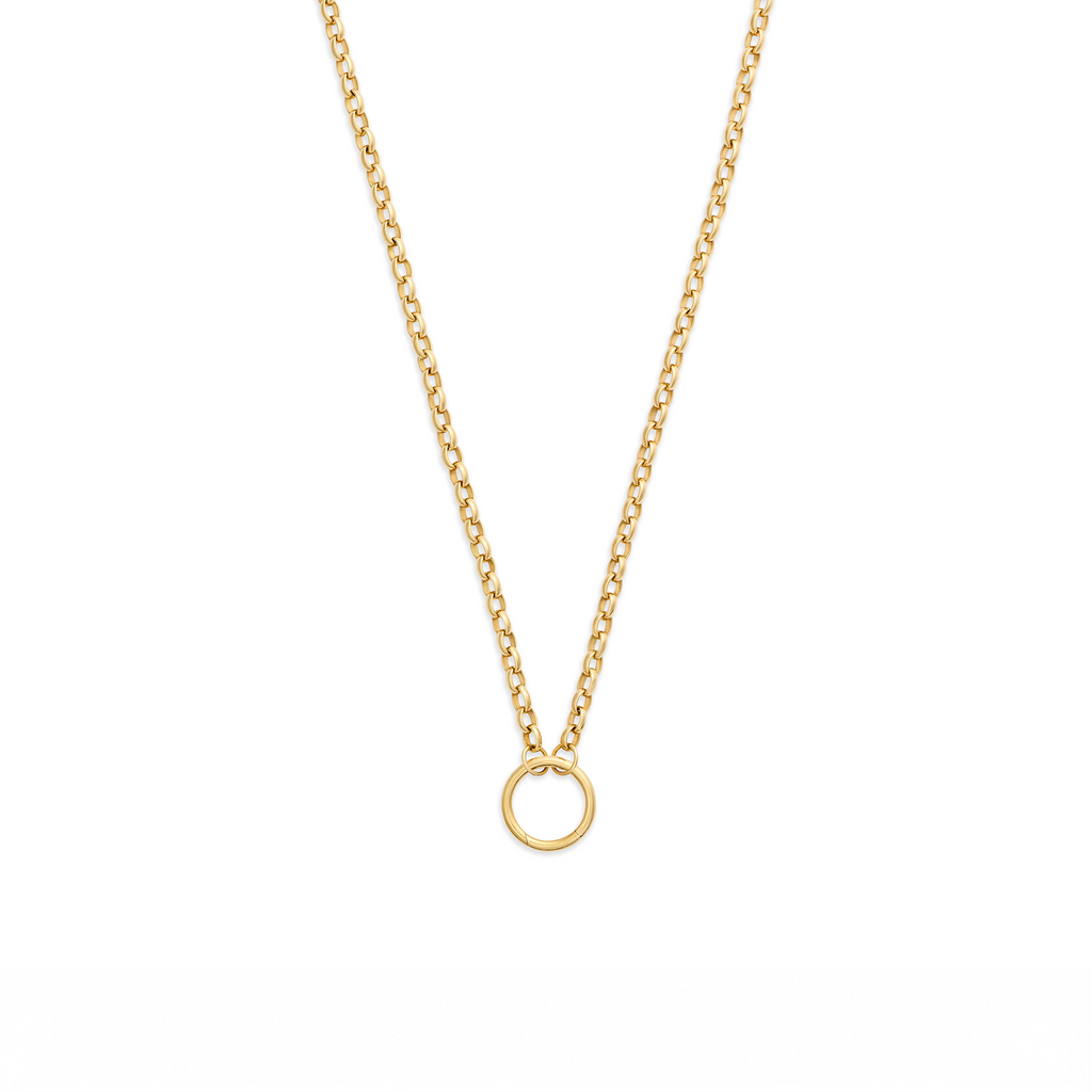 Belcher | Heavy Belcher Open Chain with Medium Annex Link | 18K Yellow Gold view 1