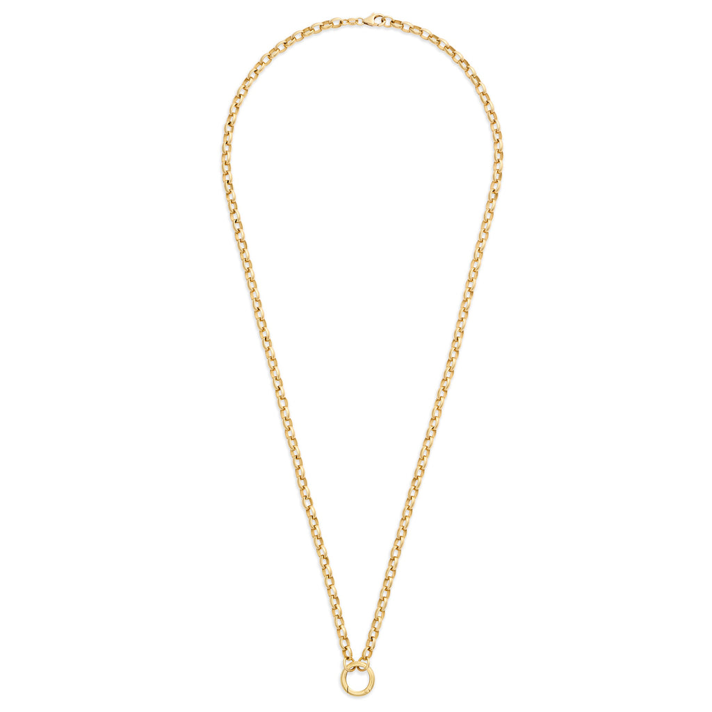 18K Yellow Gold Belcher | Heavy Belcher Open Chain with Small Annex Link | 18K Yellow Gold – FoundRae view 3