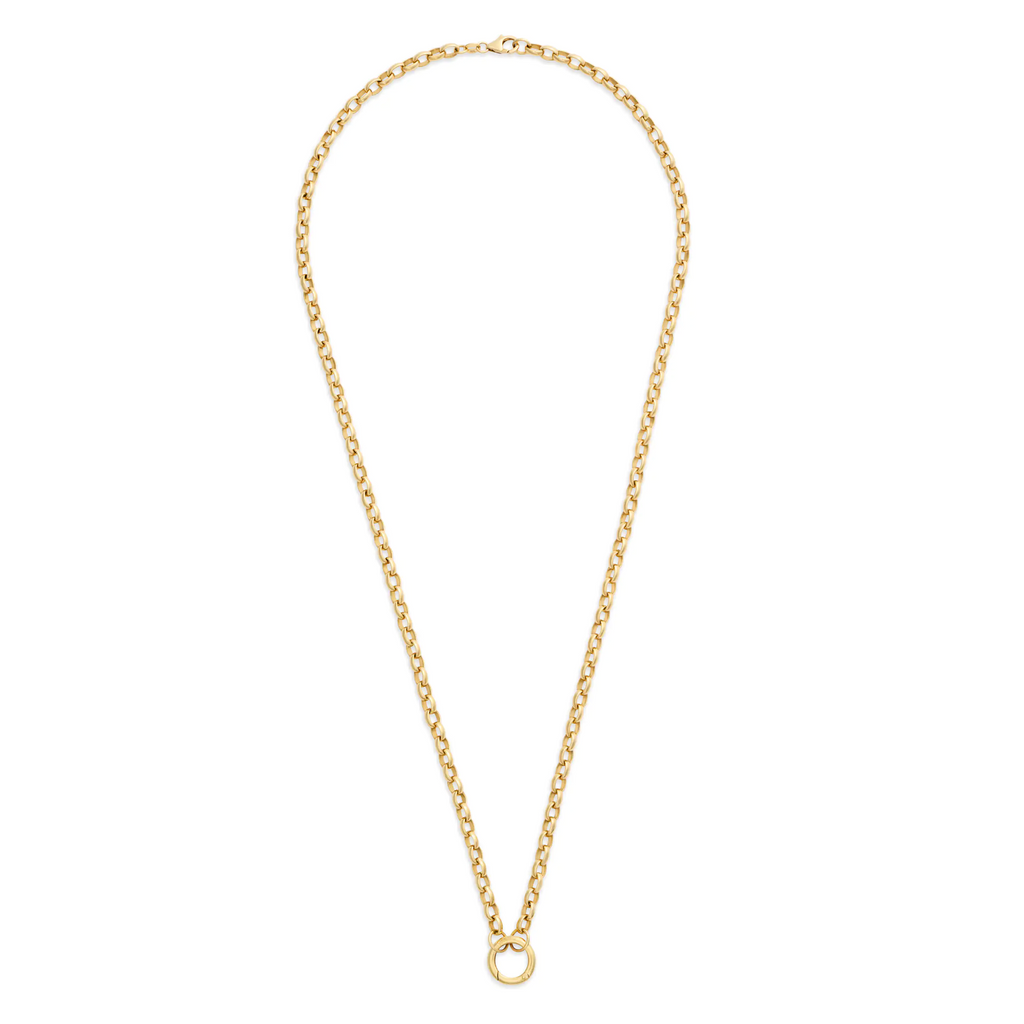 18K Yellow Gold Belcher | Heavy Belcher Open Chain with Small Annex Link | 18K Yellow Gold – FoundRae view 3