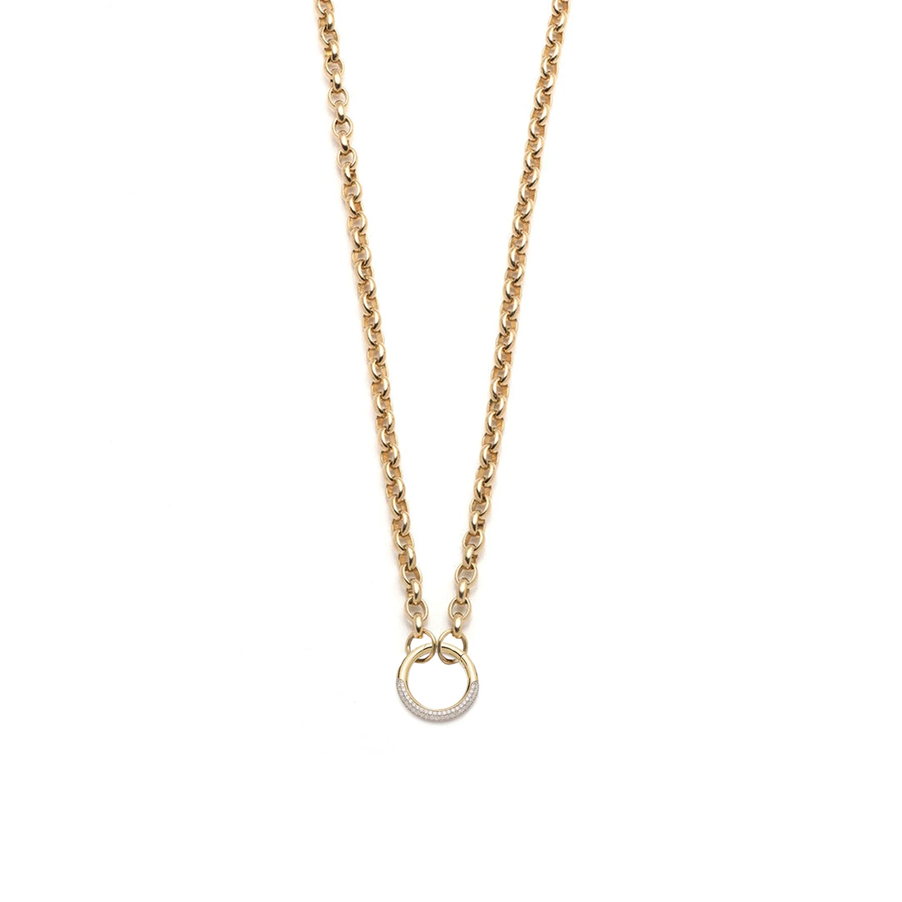 heavy belcher open chain : in yellow gold 22