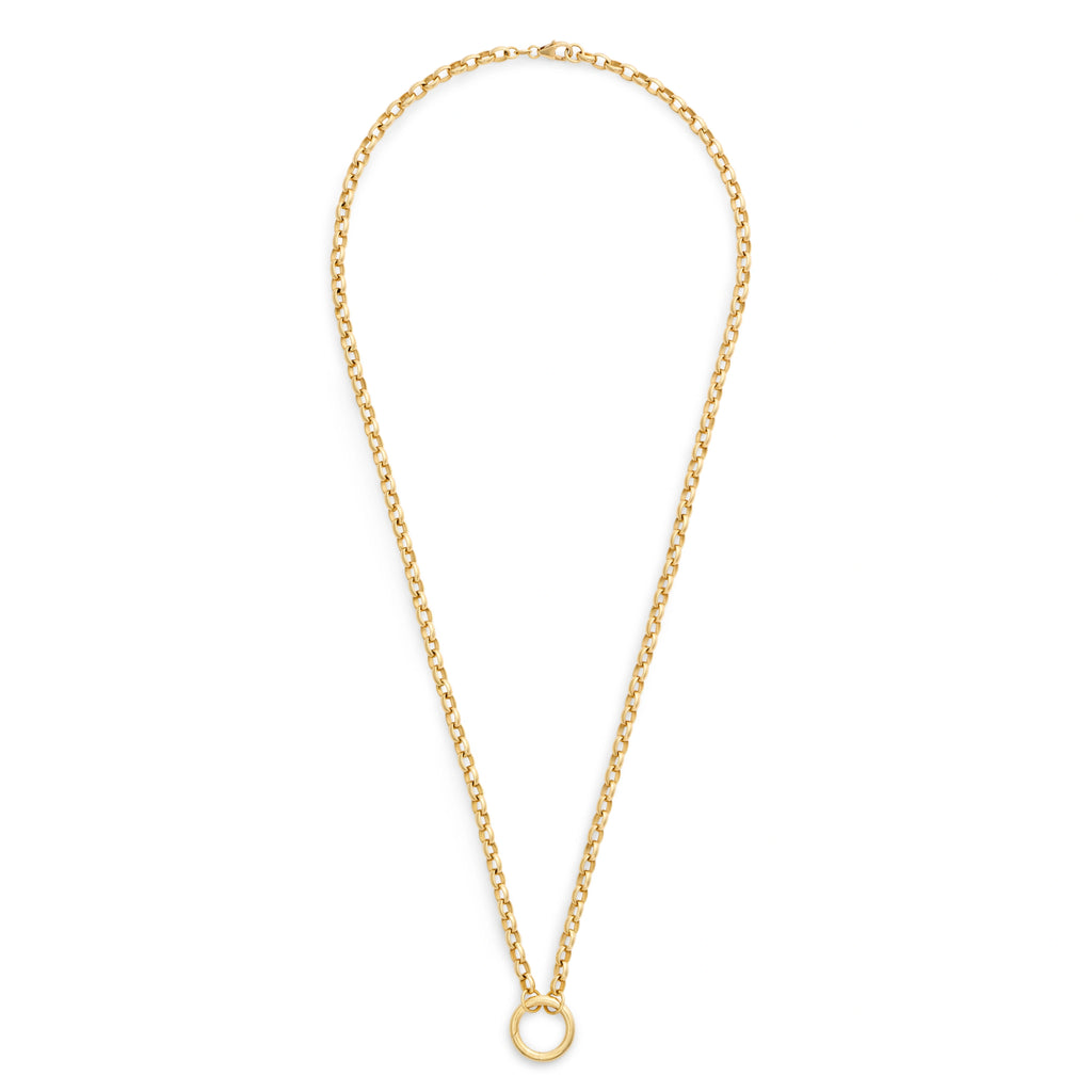 18K Yellow Gold Belcher | Heavy Belcher Open Chain with Large Annex Link | Yellow Gold – FoundRae view 3