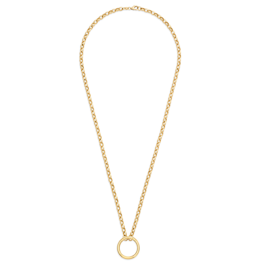 18K Yellow Gold Belcher | Heavy Belcher Open Chain with Large Annex Link | 18K Yellow Gold – FoundRae view 3