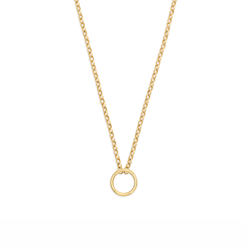 Belcher | Heavy Belcher Open Chain with Large Annex Link | 18K Yellow Gold view 1