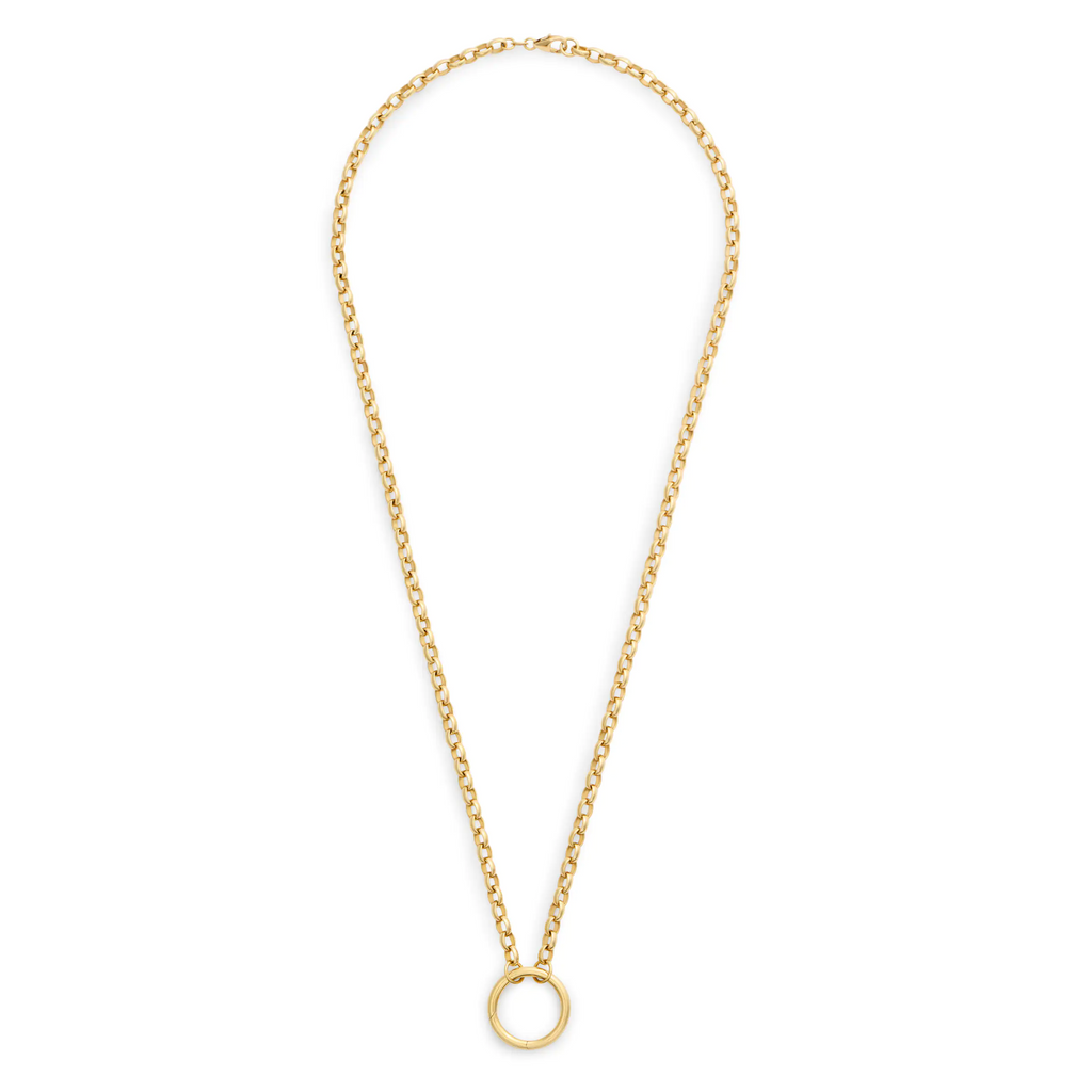 18K Yellow Gold Belcher | Heavy Belcher Open Chain with Large Annex Link | 18K Yellow Gold – FoundRae view 3