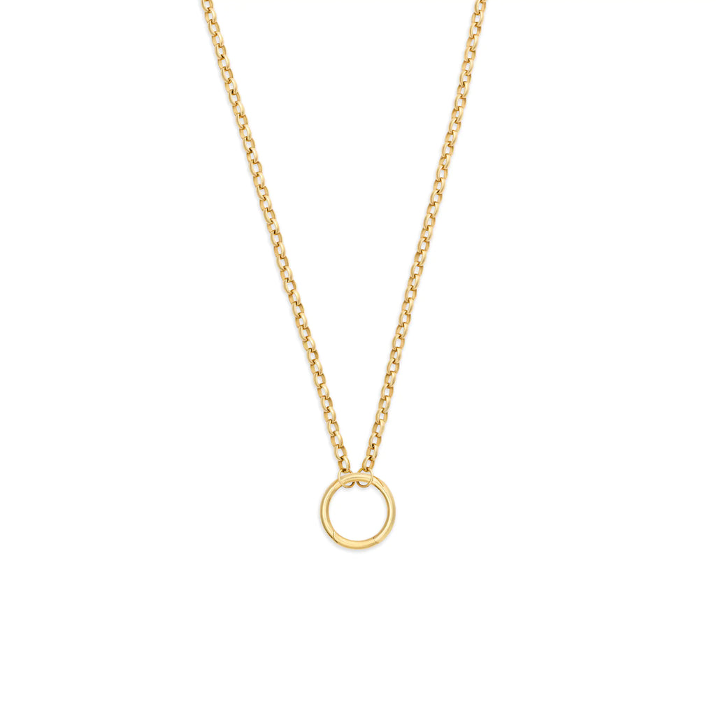Belcher | Heavy Belcher Open Chain with Large Annex Link | 18K Yellow Gold view 1