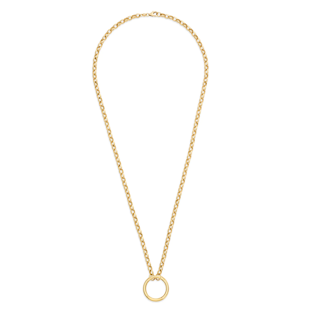 18K Yellow Gold Belcher | Heavy Belcher Open Chain with Large Annex Link | 18K Yellow Gold – FoundRae view 3