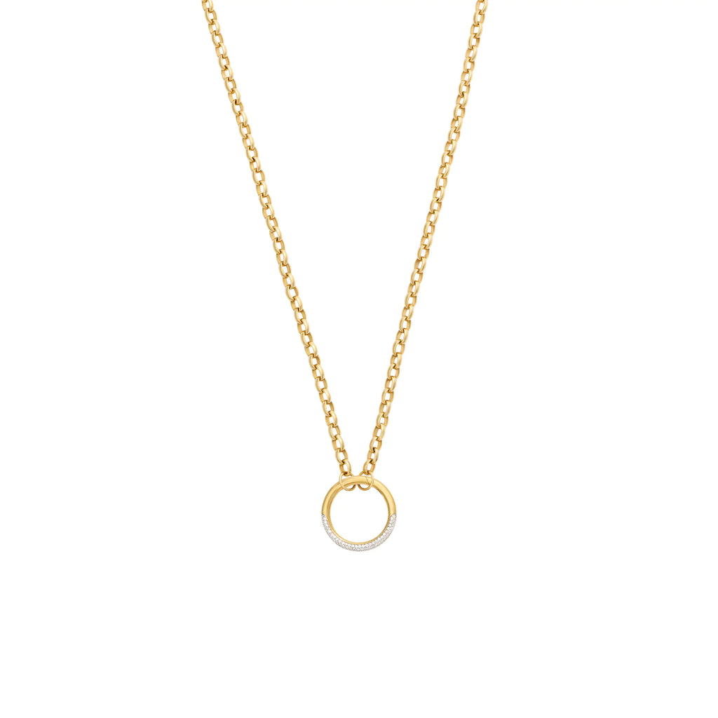 18K Yellow Gold Belcher | Heavy Belcher Open Chain with Pavé Large Annex Link | Diamonds, 18K Yellow Gold – FoundRae view 1