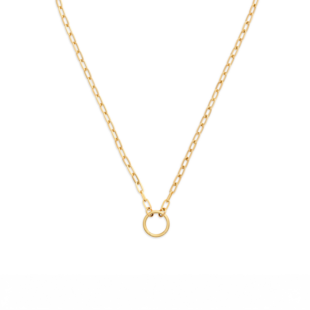 Clip | Small Clip Open Chain with Medium Annex Link | 18K Yellow Gold view 1