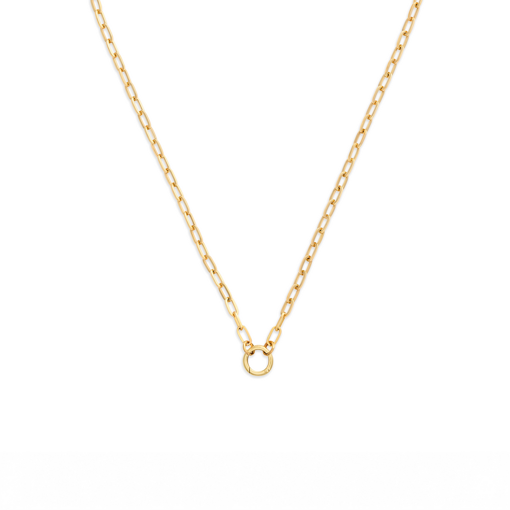 Clip | Small Clip Open Chain with Small Annex Link | 18K Yellow Gold view 1