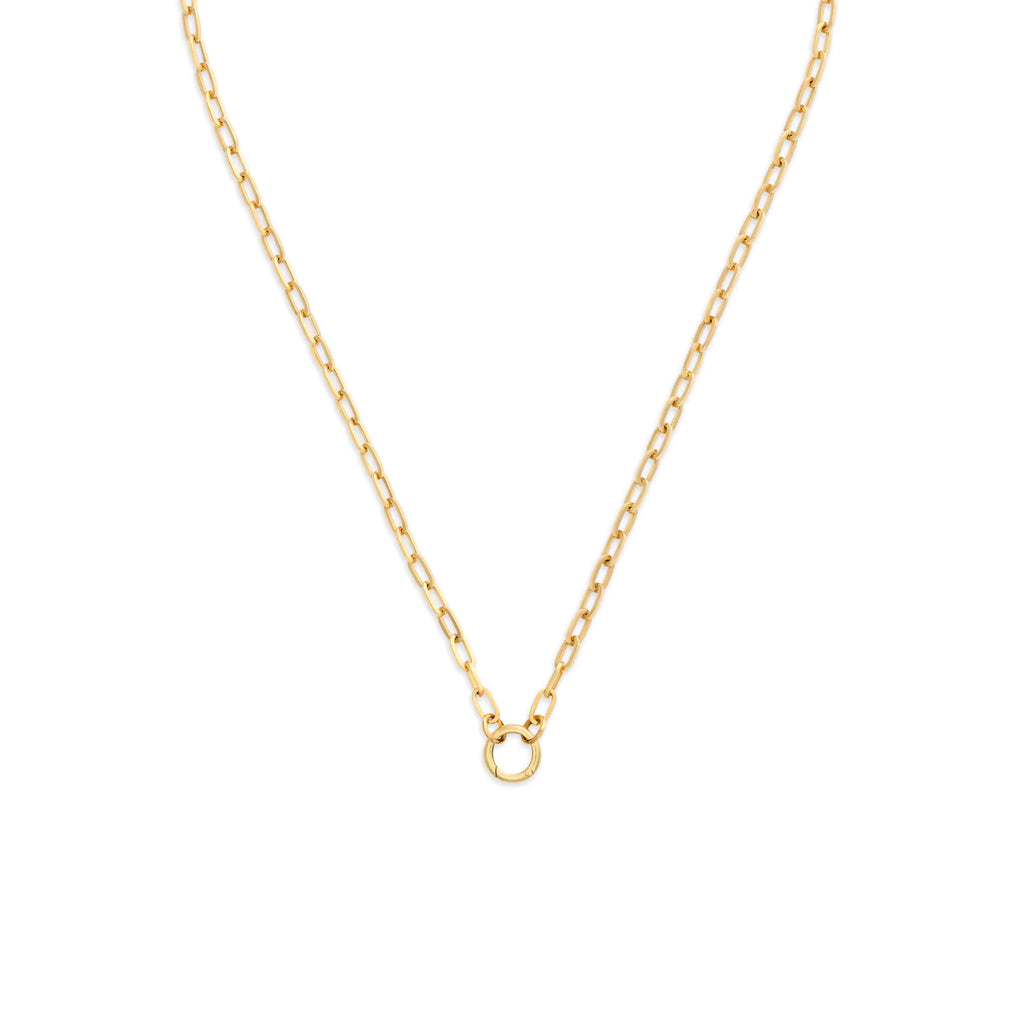 Clip | Small Clip Open Chain with Small Annex Link | 18K Yellow Gold view 1
