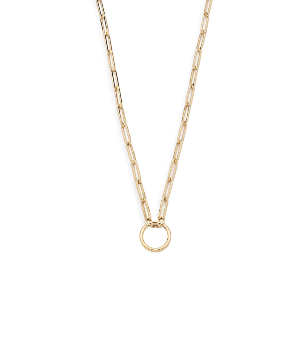 Classic FOB Clip Open Chain : in Yellow Gold 18