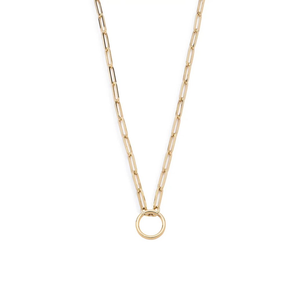 Classic Fob Clip Open Chain : in Yellow Gold 18