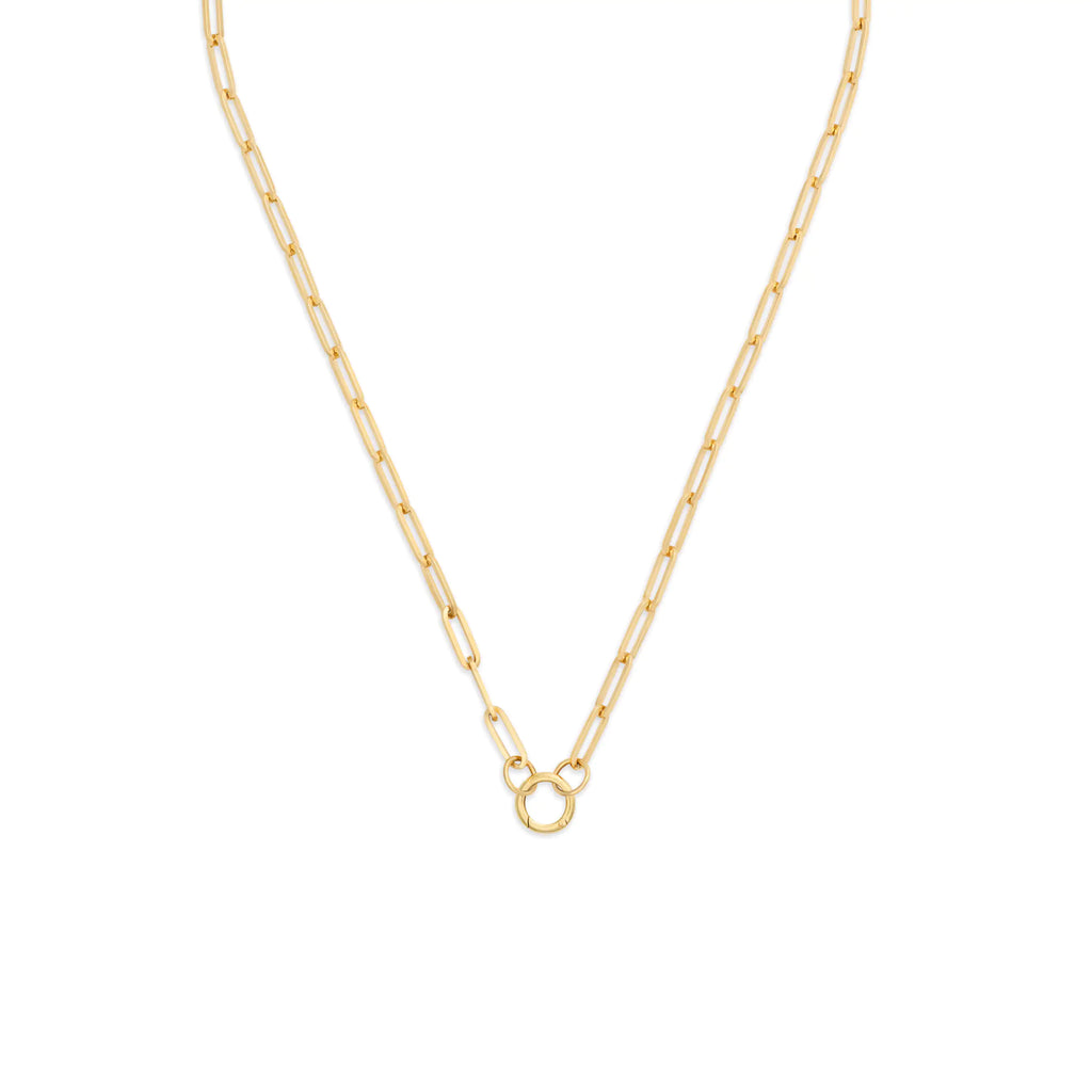 Clip | Medium Clip Open Chain with Small Annex Link | 18K Yellow Gold view 1