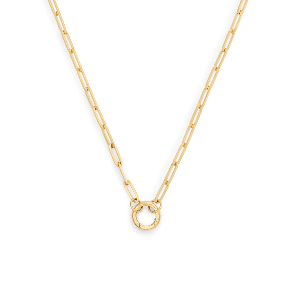 Clip | Medium Clip Open Chain with Annex Link | Yellow Gold view 1