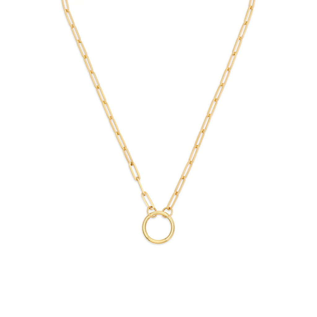 Clip | Medium Clip Open Chain with Large Annex Link | 18K Yellow Gold view 1