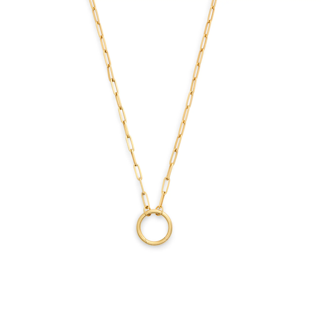 Clip | Medium Clip Open Chain with Large Annex Link | 18K Yellow Gold view 1