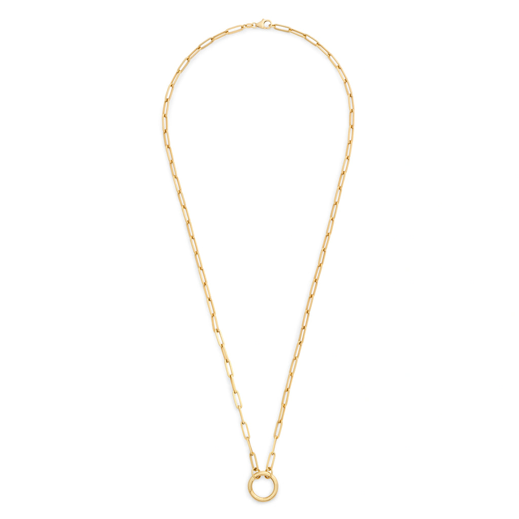 18K Yellow Gold Clip | Medium Clip Open Chain with Medium Annex Link | Yellow Gold – FoundRae view 5