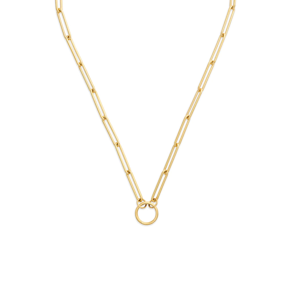 Clip | Large Clip Open Chain with Medium Annex Link | 18K Yellow Gold view 1