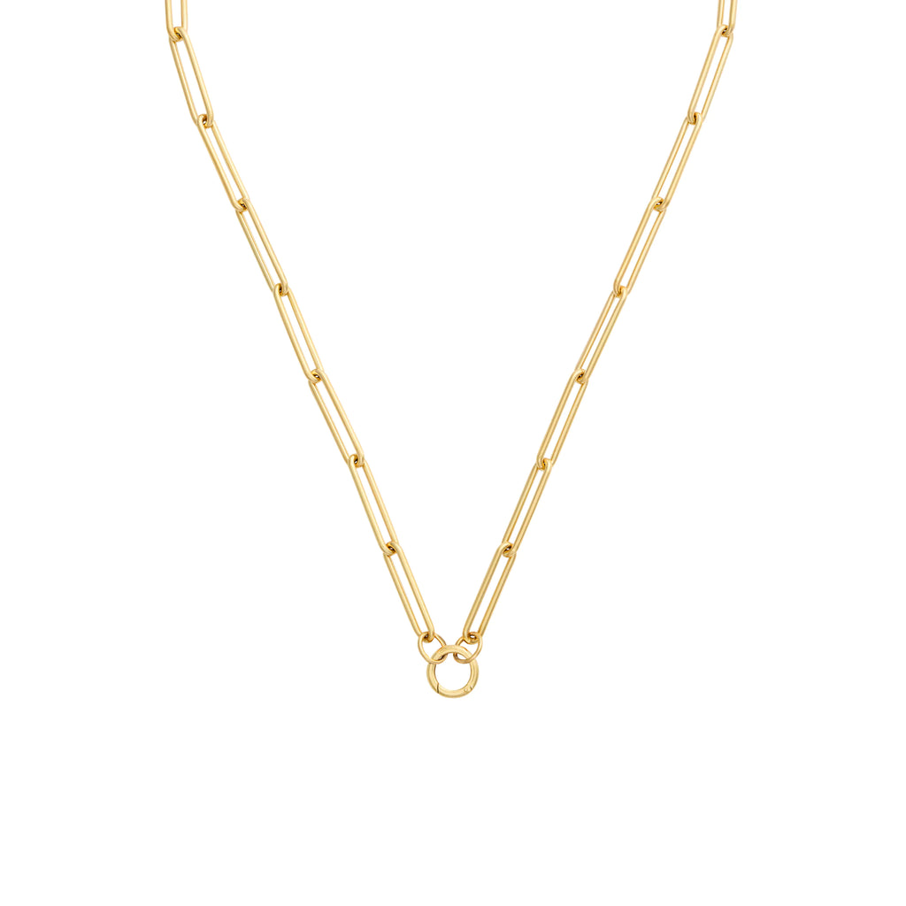 Clip | Large Clip Open Chain with Small Annex Link | 18K Yellow Gold view 1