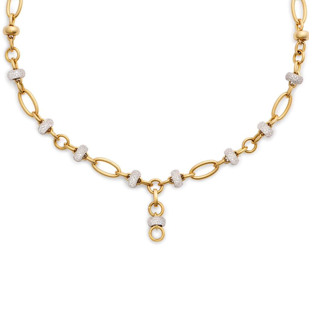 Orbit | Orbit Extension Chain | Diamonds, Yellow Gold view 1