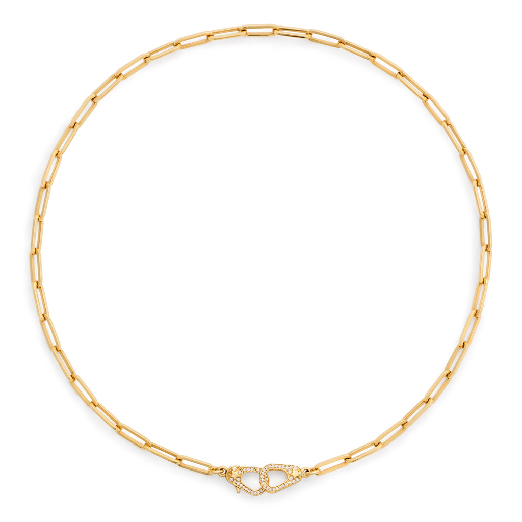 Clip | Medium Clip Chain with Sister Hooks | Yellow Gold – FoundRae view 3