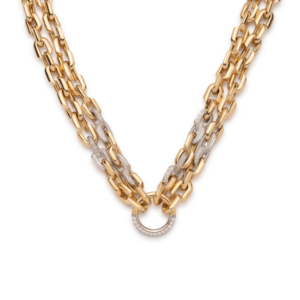 Strong Hearts Double Strand Open Chain Necklace view 1