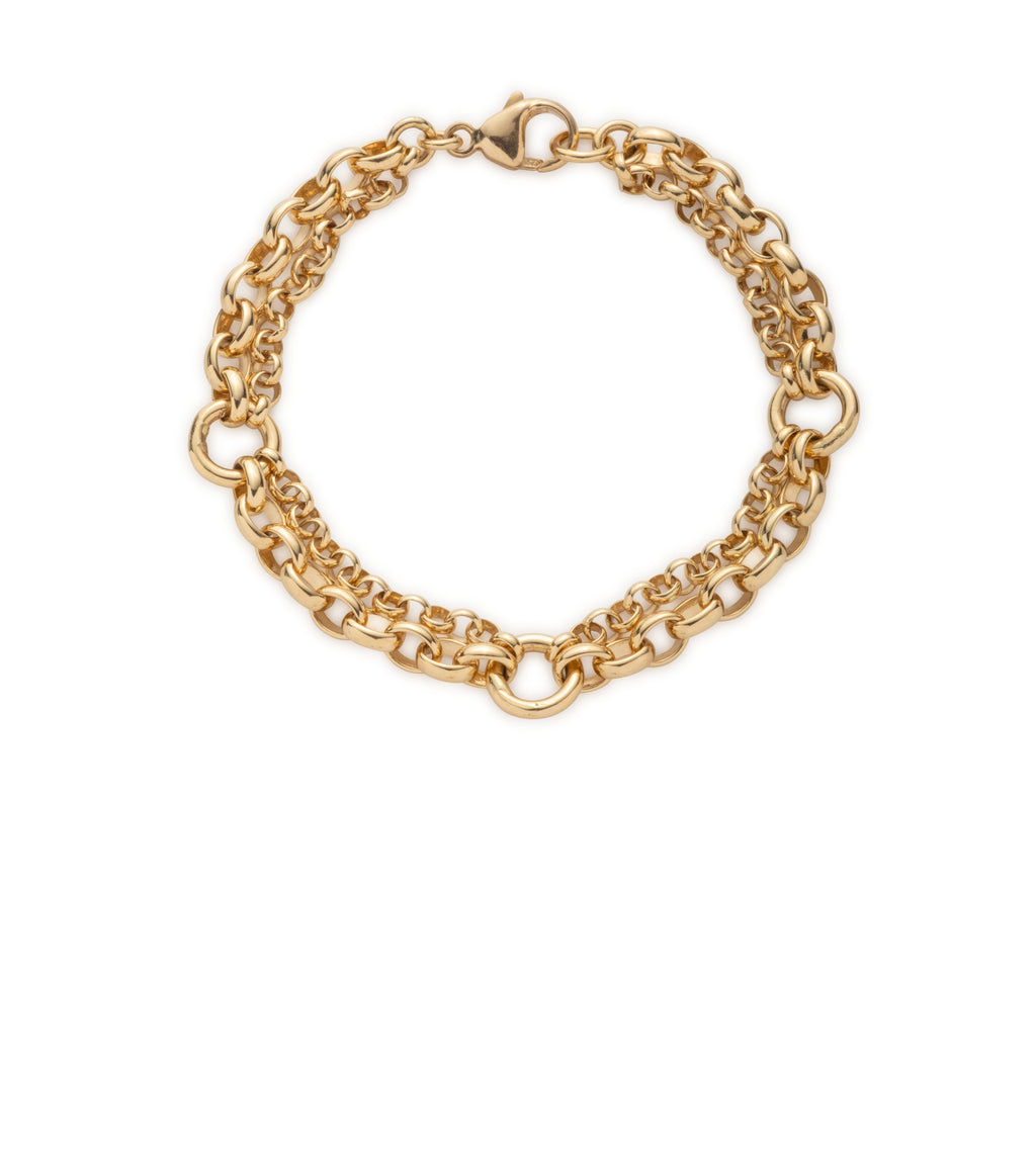 Festoon Chain Bracelet : in Yellow Gold view 1