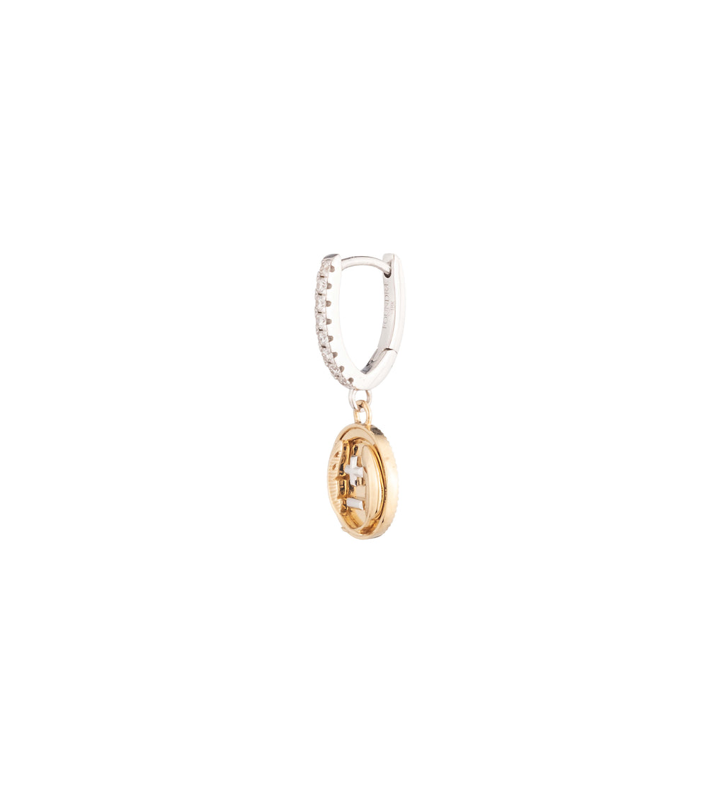 18K Yellow Gold Vivacity Miniature Medallion Earring : in Yellow Gold – FoundRae