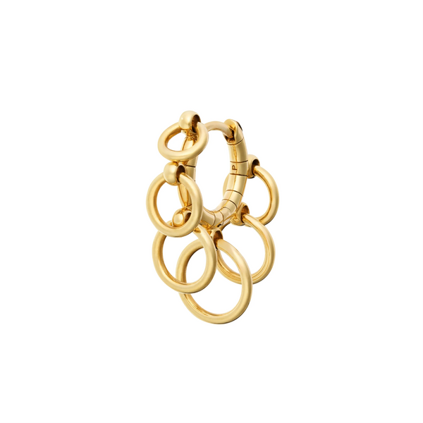 Small Wind Chime Earring | Yellow Gold