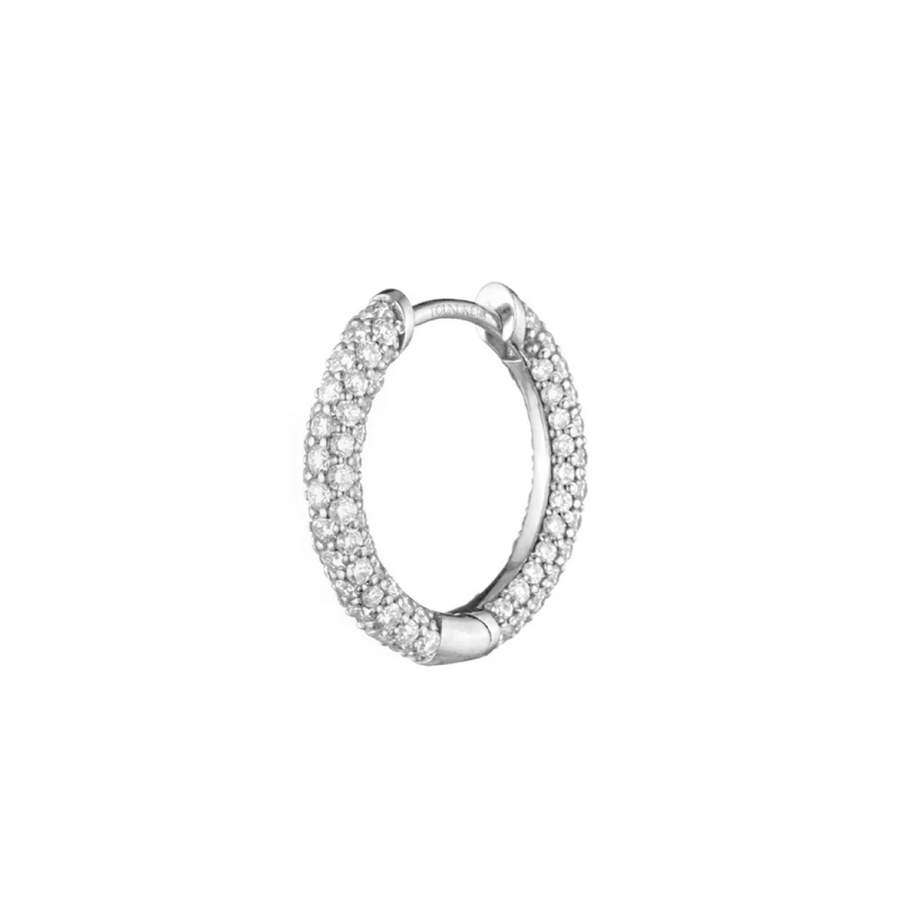 Small Pave Chubby : Ear Hoop view 1