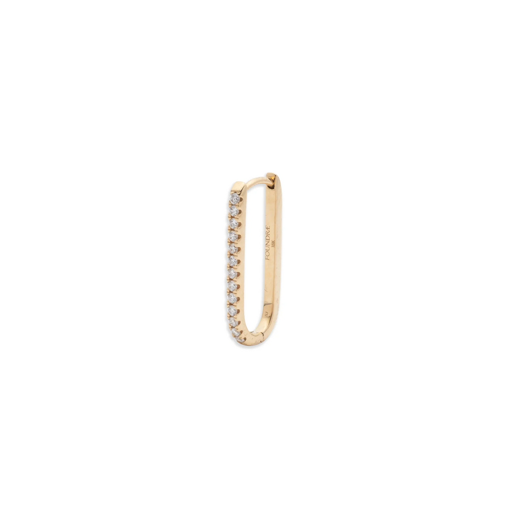 Petite Pave Fob Earring view 1