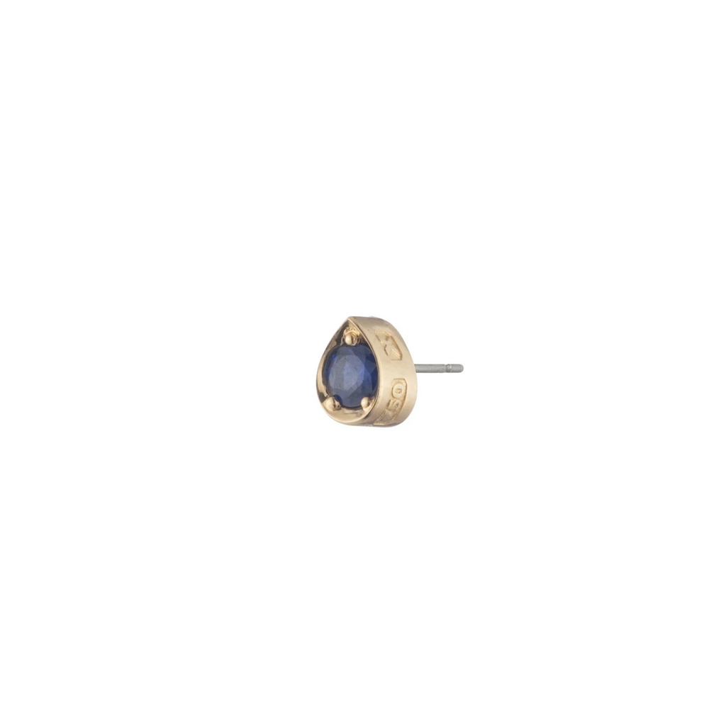 Forever & Always a Pair - Love : 0.20ct Blue Sapphire Gemstone Stud Earring view 1