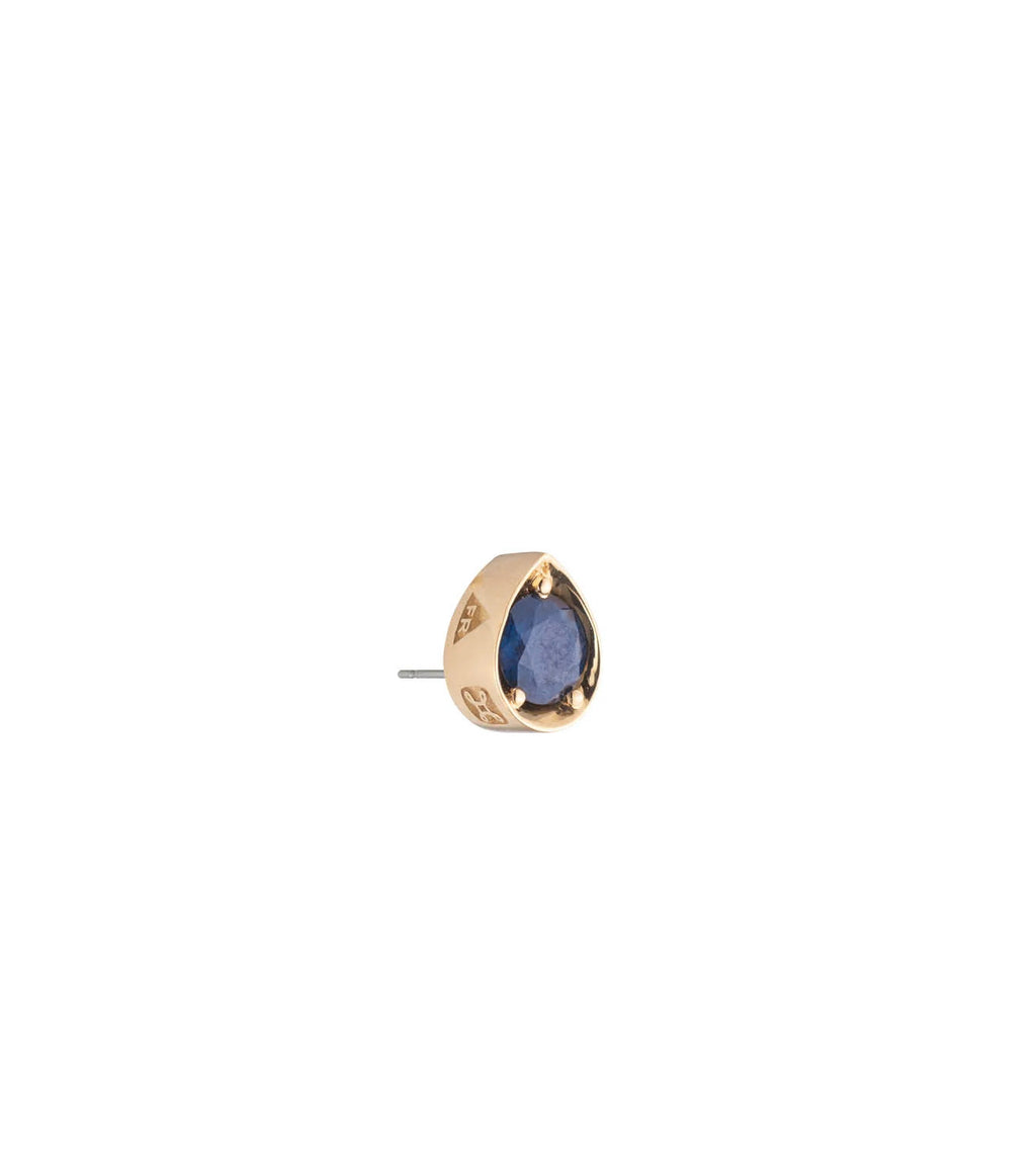 Forever & Always a Pair - Love : 0.5ct Blue Sapphire Gemstone Stud Earring view 1