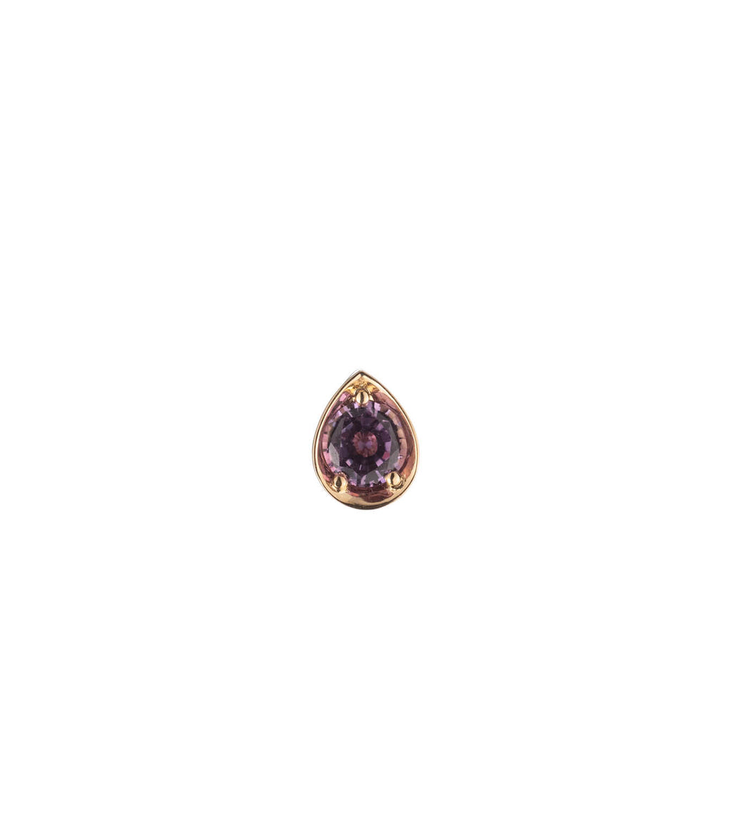 Forever & Always a Pair - Love : 0.5ct Lilac Sapphire Gemstone Stud Earring view 1