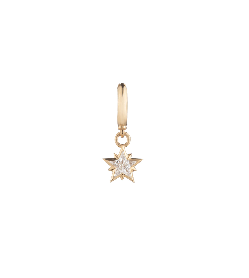 North Star - Internal Compass : Diamond Drop Earring view 1