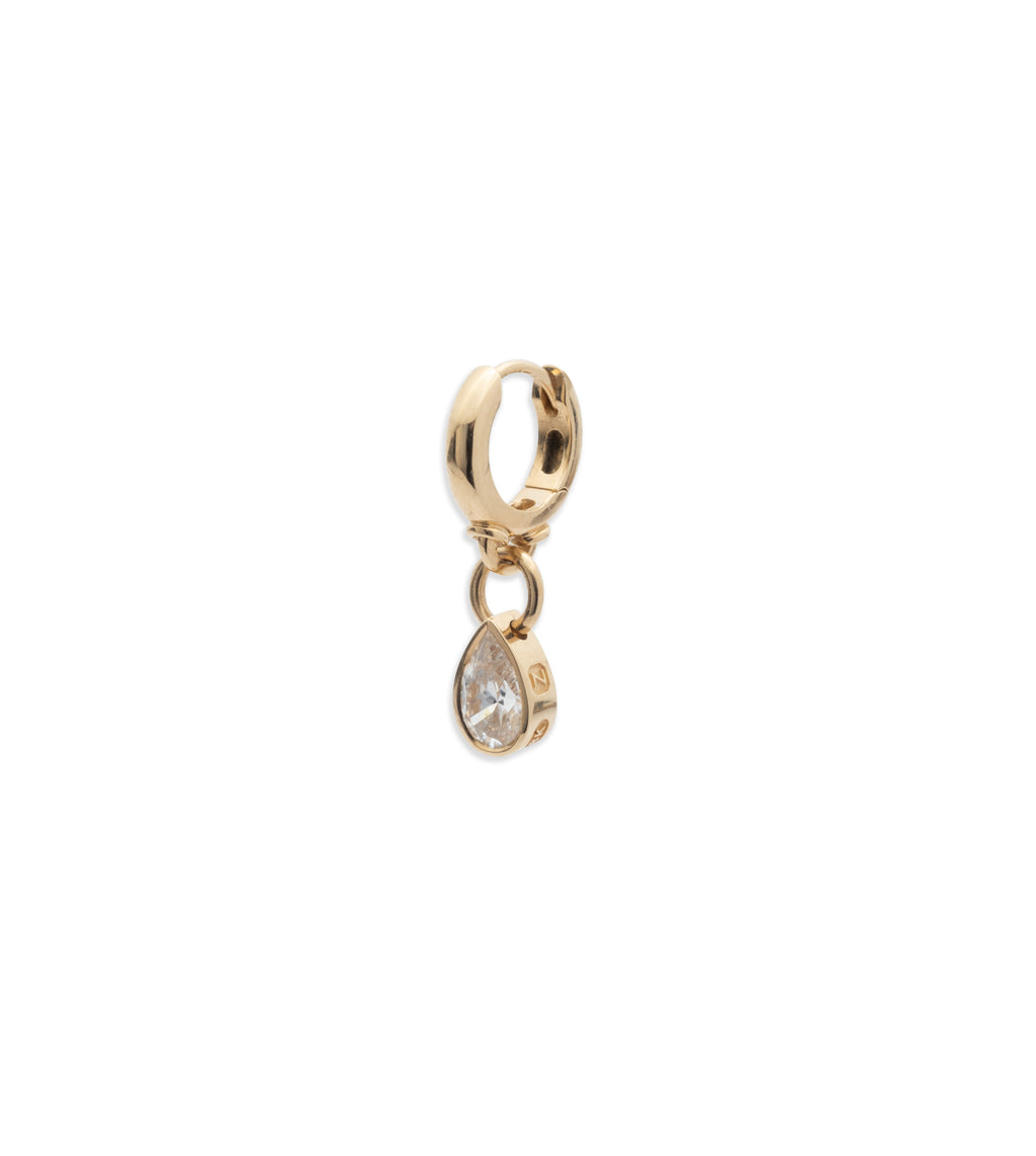 18K Yellow Gold Forever & Always a Pair - Love : Diamond Hoop Earring – FoundRae