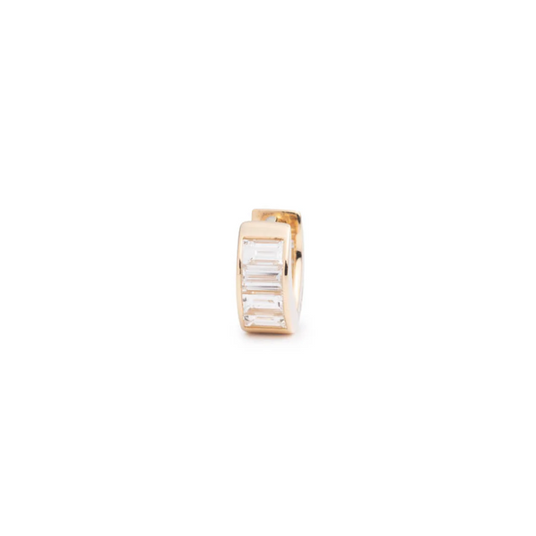 Baguette Diamond - True Love : Huggie Earring