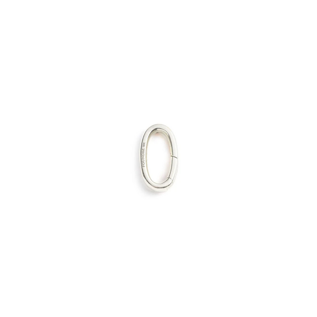 Medium Oval Annex Link White Gold view 1
