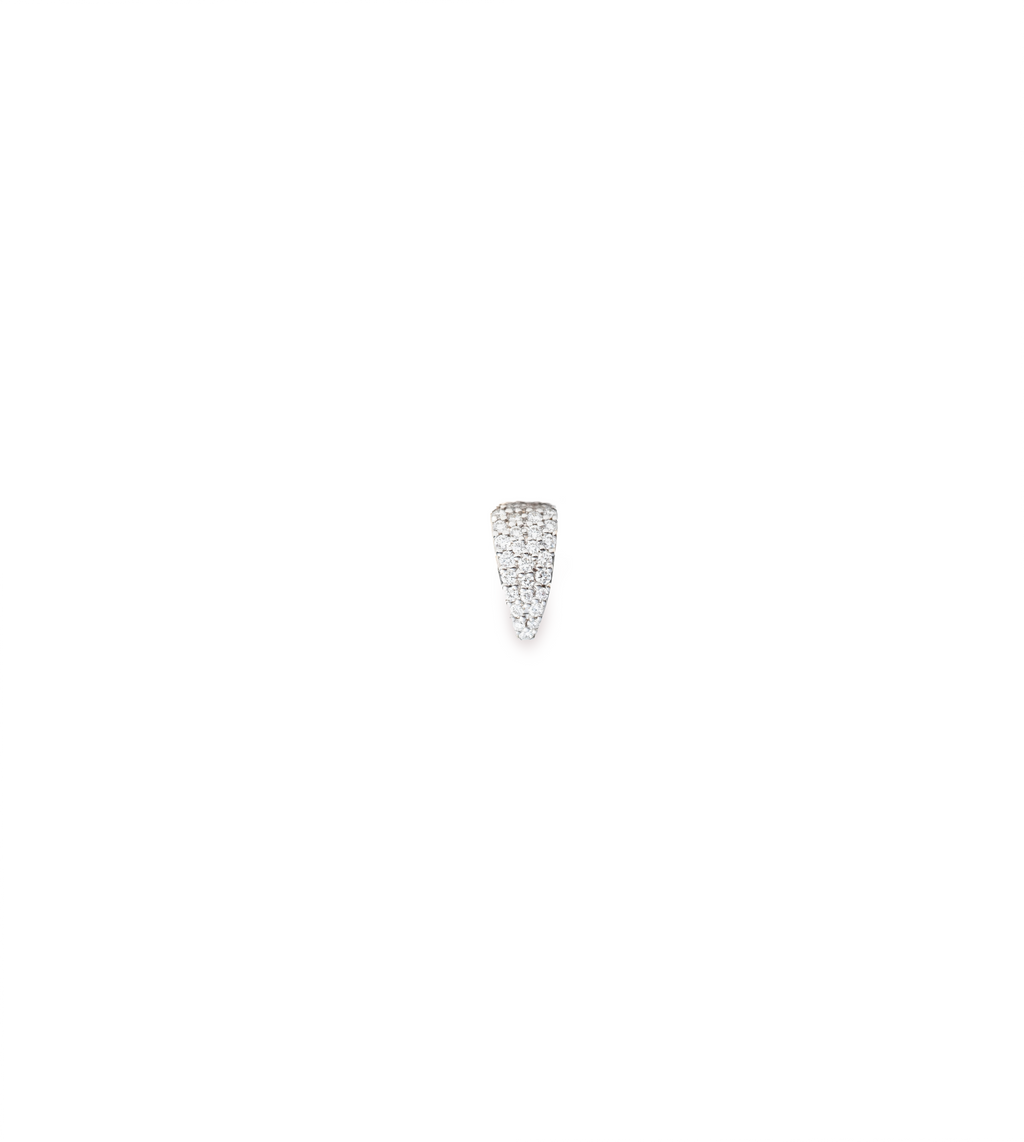 18K White Gold Pave Diamond Small Bail Link White Gold – FoundRae