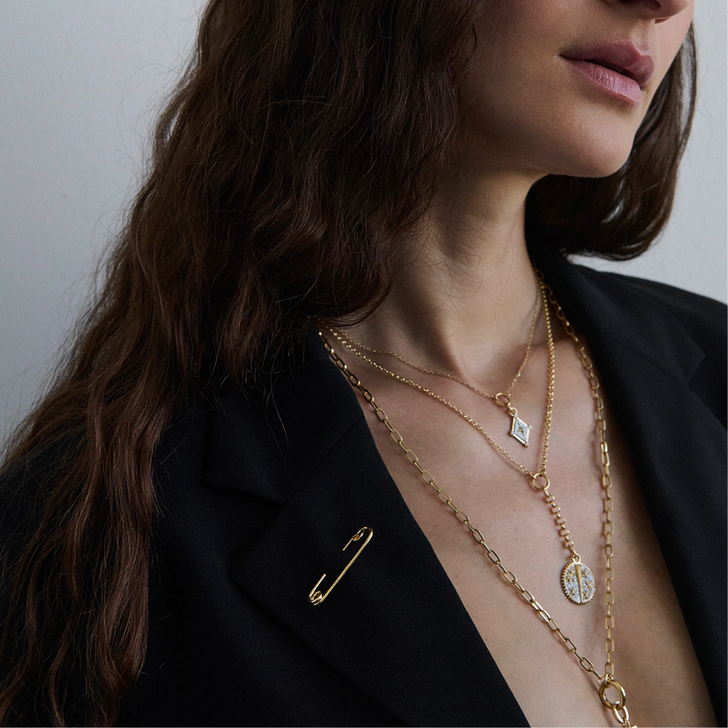 Safety Pin | Yellow Gold view 2